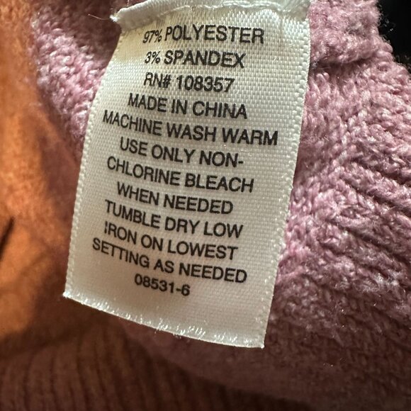 A.N.A. A New Approach Women's V-Neck Pullover Knit Sweater Size M Purple - Picture 6 of 6